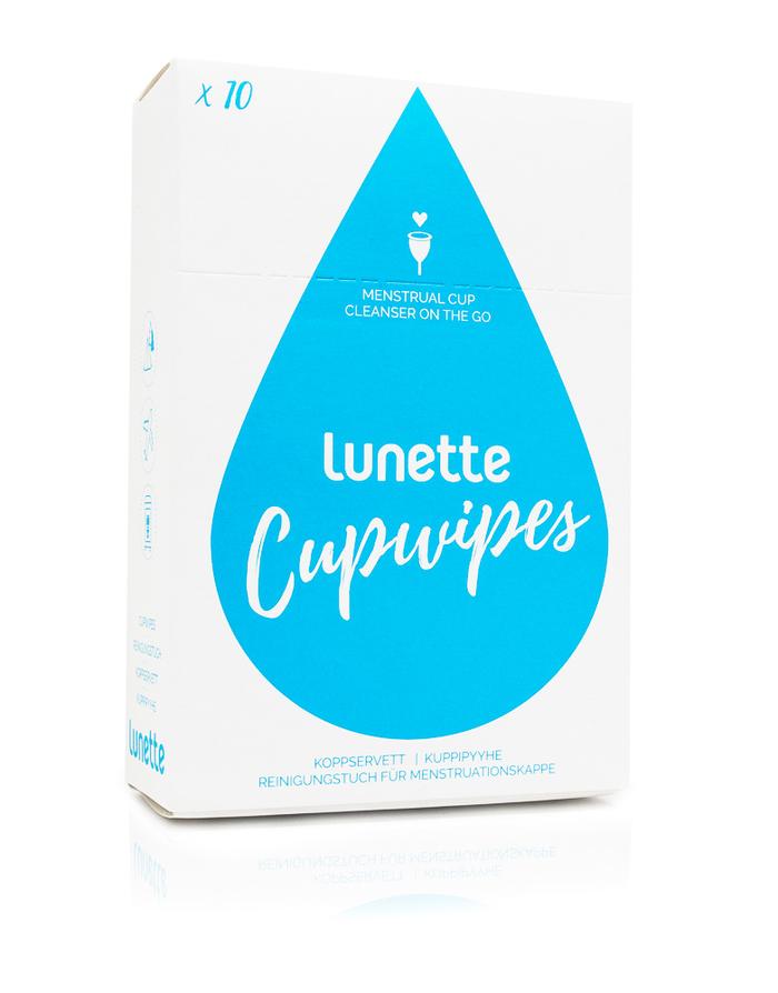enroute lunette cup wipes